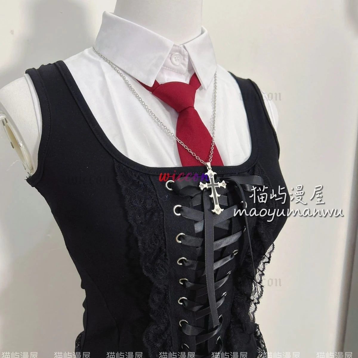 Death Note:Misa Cosplay  Misa Amane Cosplay Costume Daily Sexy Dress Subculture Necklace y2k jirai kei GothLoli Uniform Wig