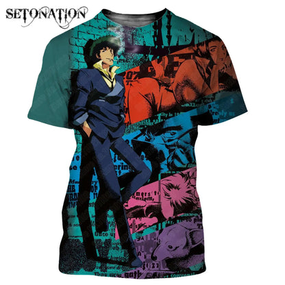 Cowboy Bebop: t shirt men women 3D print t-shirts Harajuku style tshirt streetwear summer tops