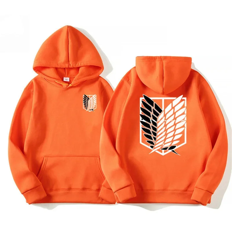 Attack on Titan: Men's Hoodies Anime Hoodies Men and Women Streetwear Pullover Harajuku Shingeki No Kyojin Hoodies Sweatshirt
