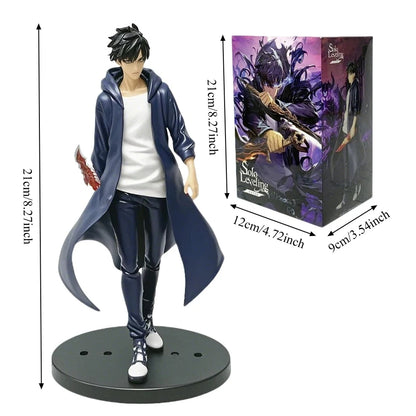 Solo Leveling: Figure -Sung Jinwoo Action Figure 21cm PVC Collect Model Figure Display Anime Merchandise In Stock