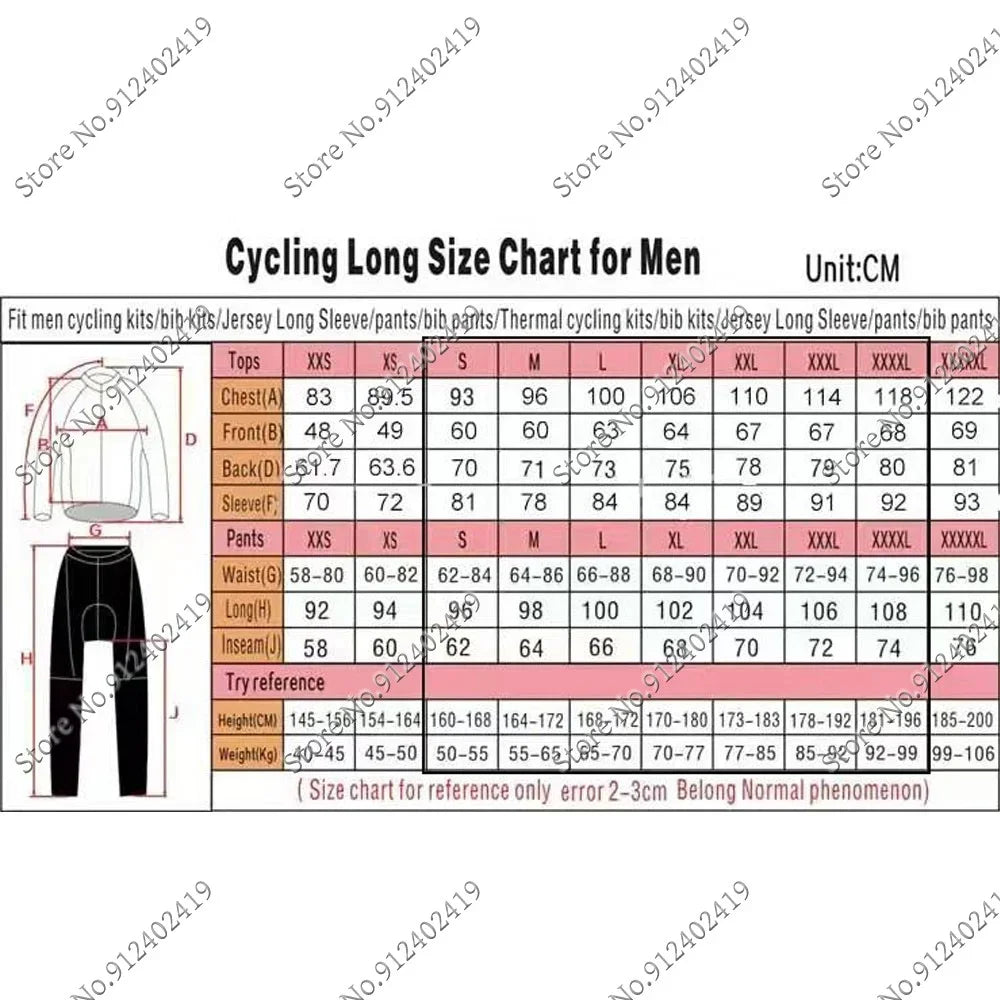YOWAMUSHI PEDAL:Cycling Jersey 2025 Set Team Long Sleeve Cycling Clothing Bike Thermal Jacket Suit Pants Bib MTB Ropa Maillot