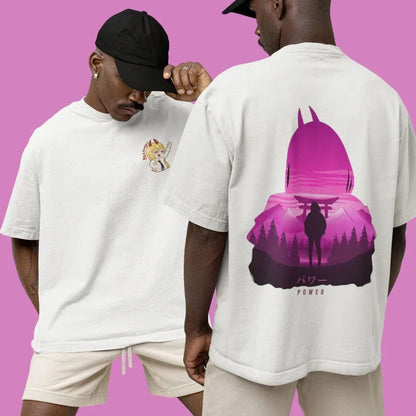 Chainsaw Man: Harajuku Trend Fashion Oversized Anime Peripheral Clothing T-shirt