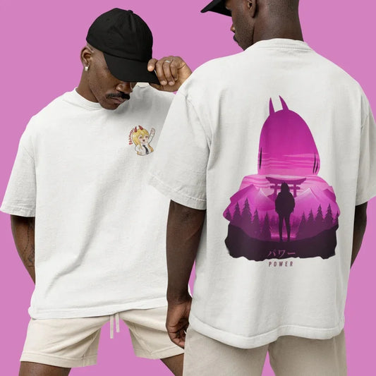 Chainsaw Man: Harajuku Trend Fashion Oversized Anime Peripheral Clothing T-shirt