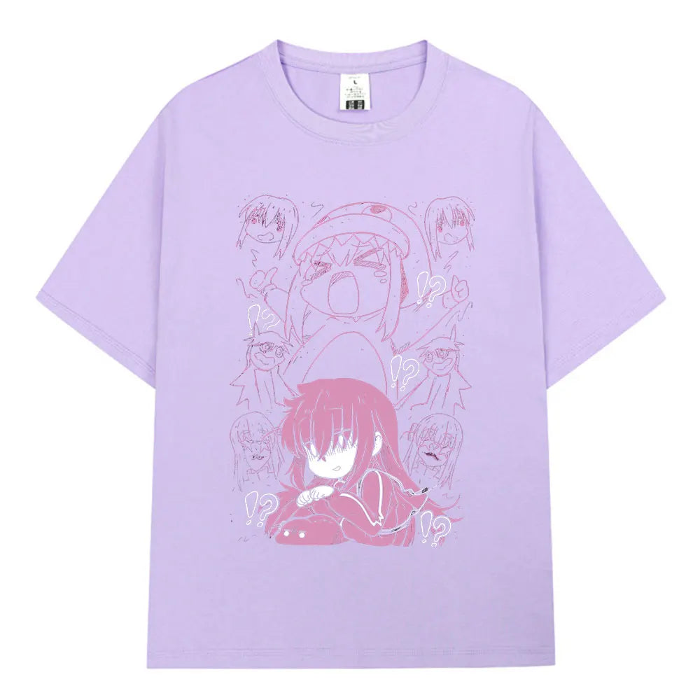 Bocchi The Rock: T-shirt Anime Gotoh Hitori Graphic T-shirts Men Women Summer Oversized Cotton T Shirts Streetwear