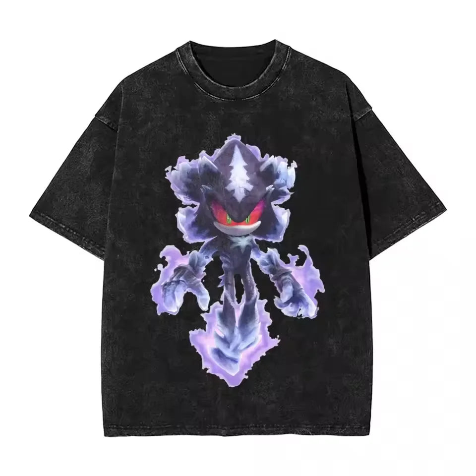 Sonic the Hedgehog: Shadow Cotton High Quality t shirt designer men t-shirts y2k streetwear manga unisex clothes