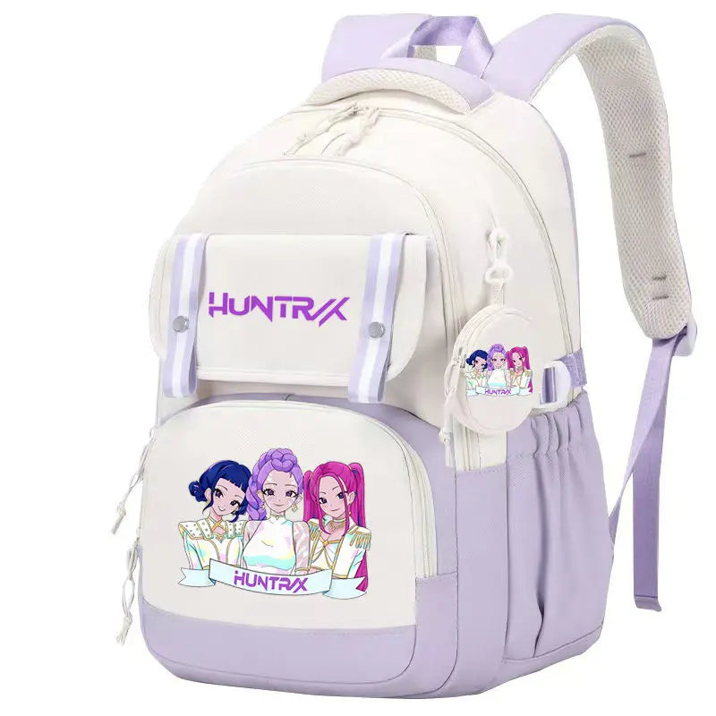 KPop Demon Hunters: Backpack Print Capacity Lightweight Daypack Schoolbag Girl Casual Travel Commute Bag