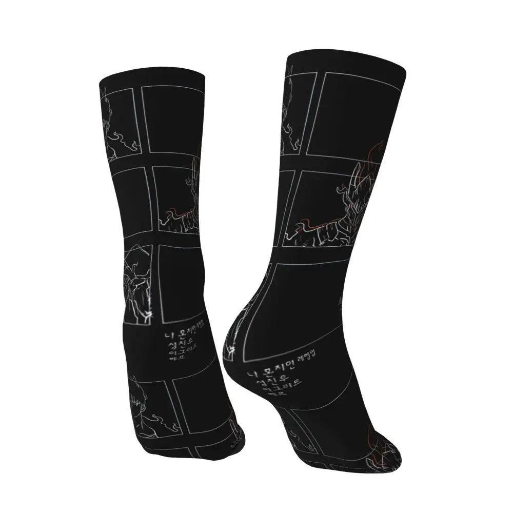 Solo Leveling: Sung jinwoo Shadow Monarch Socks,Leisure Beautiful printing Suitable for all seasons Dressing Gifts