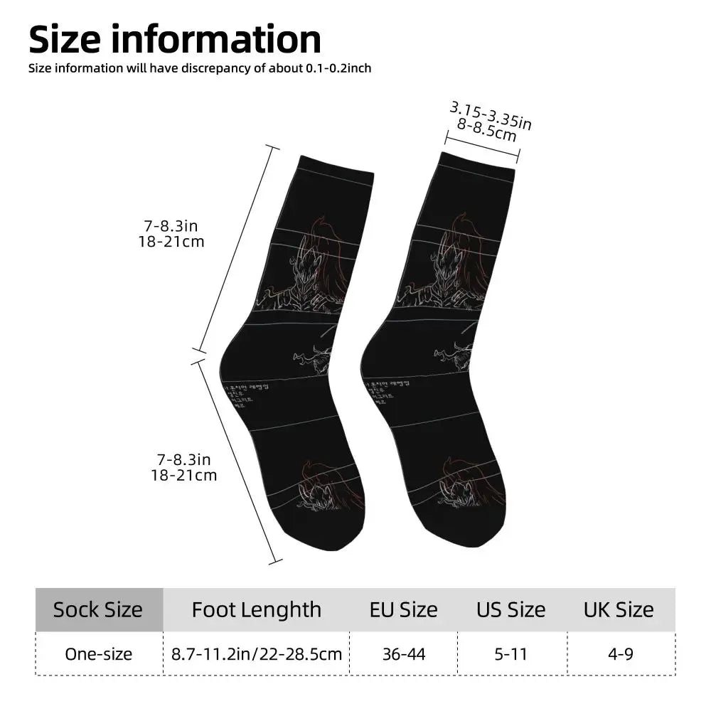 Solo Leveling: Sung jinwoo Shadow Monarch Socks,Leisure Beautiful printing Suitable for all seasons Dressing Gifts