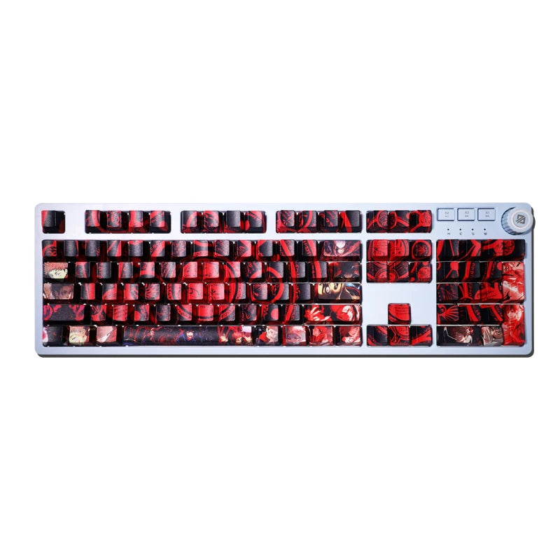 Jujutsu Kaisen: KEY CAPS ONLY: Mechanical Five Sides Dye Subbed PBT Keycap Japanese Cartoon 108 Key Cherry Gamer Key Caps