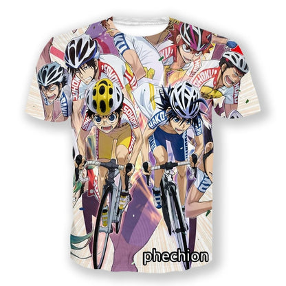 Yowamushi Pedal : Break 3D Print Short Sleeve Casual T-Shirt Sport