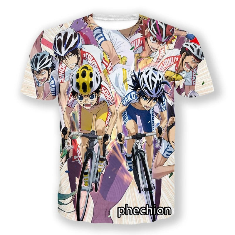 Yowamushi Pedal : Break 3D Print Short Sleeve Casual T-Shirt Sport