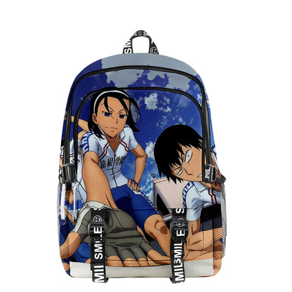 Yowamushi Pedal: Students Boys Girls Schoolbag Harajuku Rucksack 3D Casual Zip Backpack Backpack Streetwear