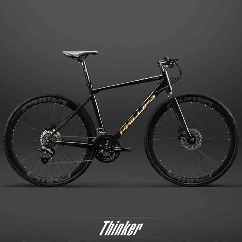 Yowamushi Pedal: 700c Aluminium Alloy Racing Road Bicycles Super light Gravel Road Bickes City Commuting Variable Speed Bicycle 27/30 Speed Bike