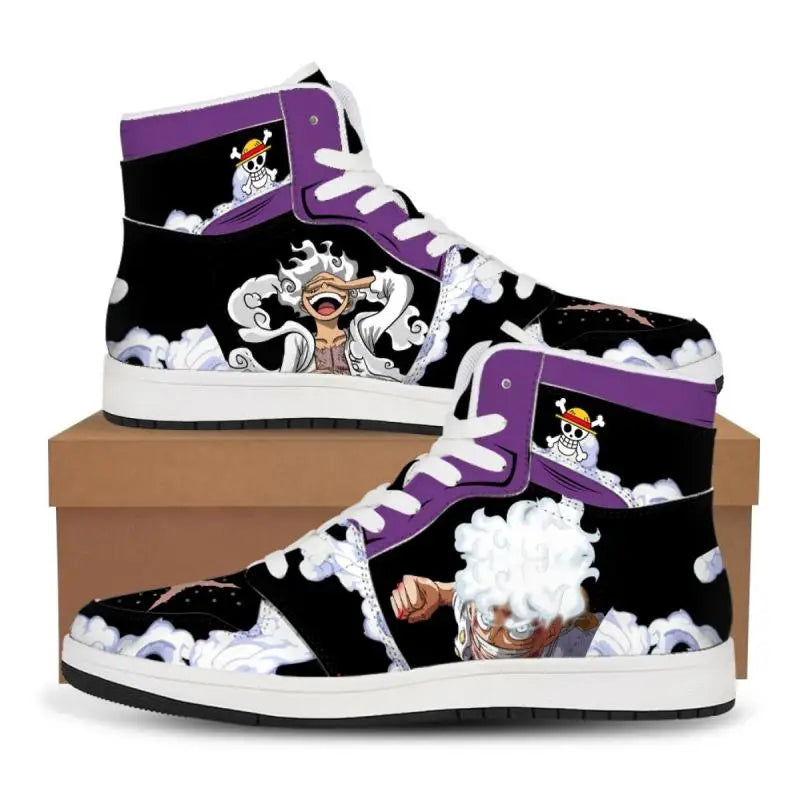 One Piece: Luffy Zoro Sneakers Casual Shoes Basketball Shoes Printing Comfortable Oversize Flat Shoes Birthday Gift