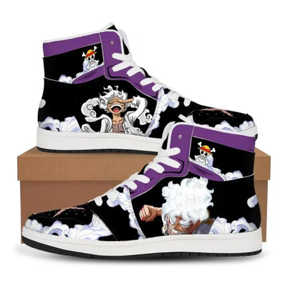 One Piece: Luffy Zoro Sneakers Casual Shoes Basketball Shoes Printing Comfortable Oversize Flat Shoes Birthday Gift