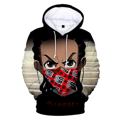 The Boondocks: Hoodies 3D Long Sleeve Sweatshirt Men's Hoodie Women Casual Harajuku Streetwear Unisex Oversized Clothes