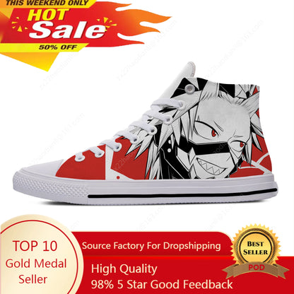 My Hero Academia : Volume 1 Kirishima Eijiro Casual Cloth Shoes High Top Lightweight Breathable 3D Print