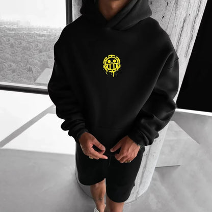 One PIece: Hoodie Sweater Trafalgar Law Japan Anime Summer Autumn New Boys Children's Long Sleeve Parent-Child Wear