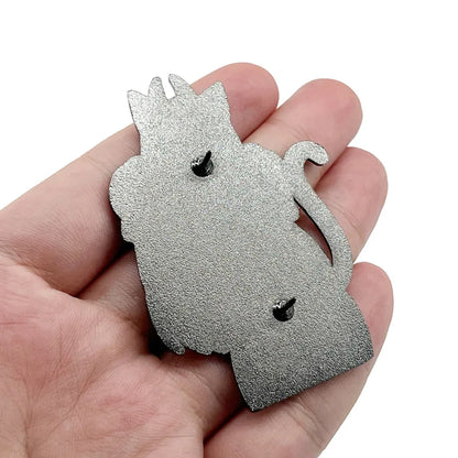 Chainsaw Man Enamel Brooches Cute Cat Lapel Badges Fashion Jewelry