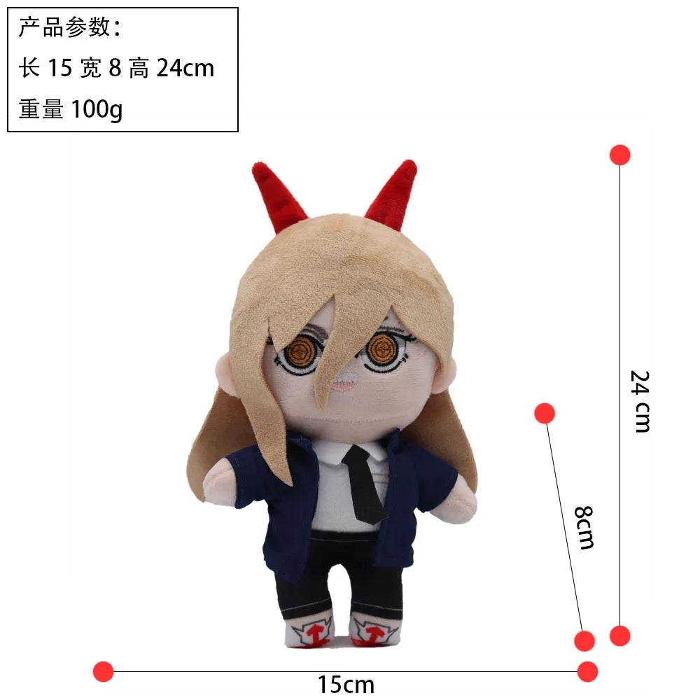 Chainsaw Man: Makima Angel Devil Denji Reze Power Hayakawa Aki Higashiyama Kobeni Pochita Plush Doll Cartoon Stuffed Toy