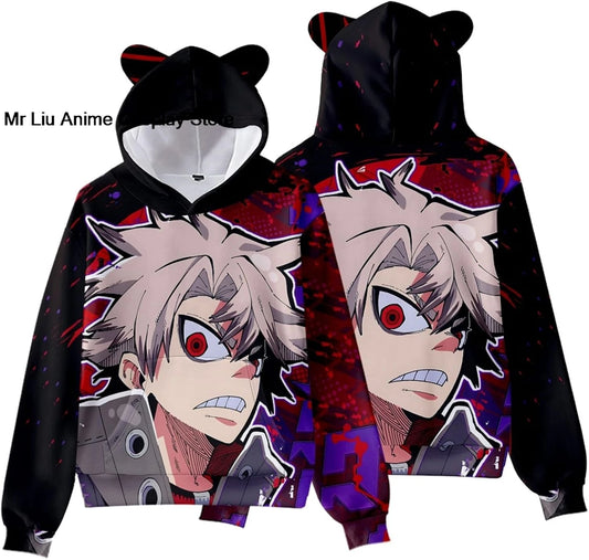 Gachiakuta: Hoodie Sweatshirt Sweater Costume Clothing Pullover Hooded with Ear Hat