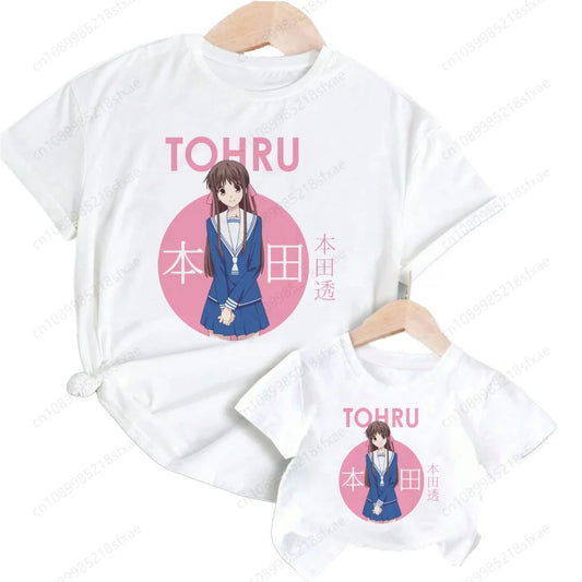 Fruits Basket: Kawaii Kyo Sohma Cartoon Fashion T T-shirt Kids Summer O-Neck Tops Tshirt