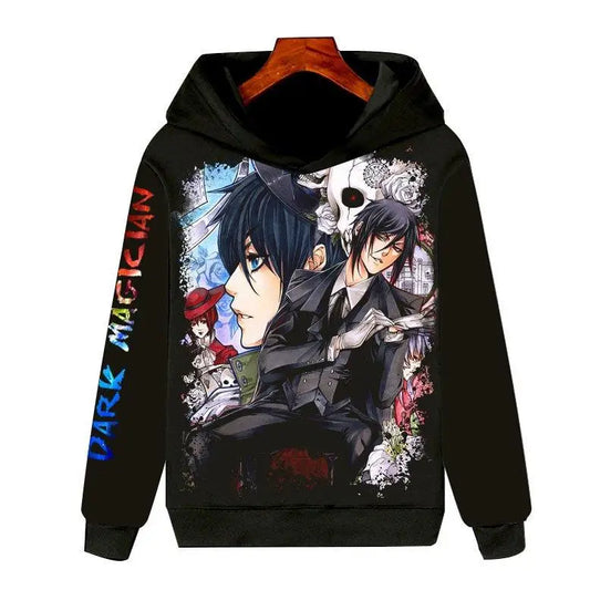 Black Butler: Long Sleeve Hoodie 3D Clothing Unisex Warmth Youth Fashion Sports Cartoon Anime Design Not Deformable