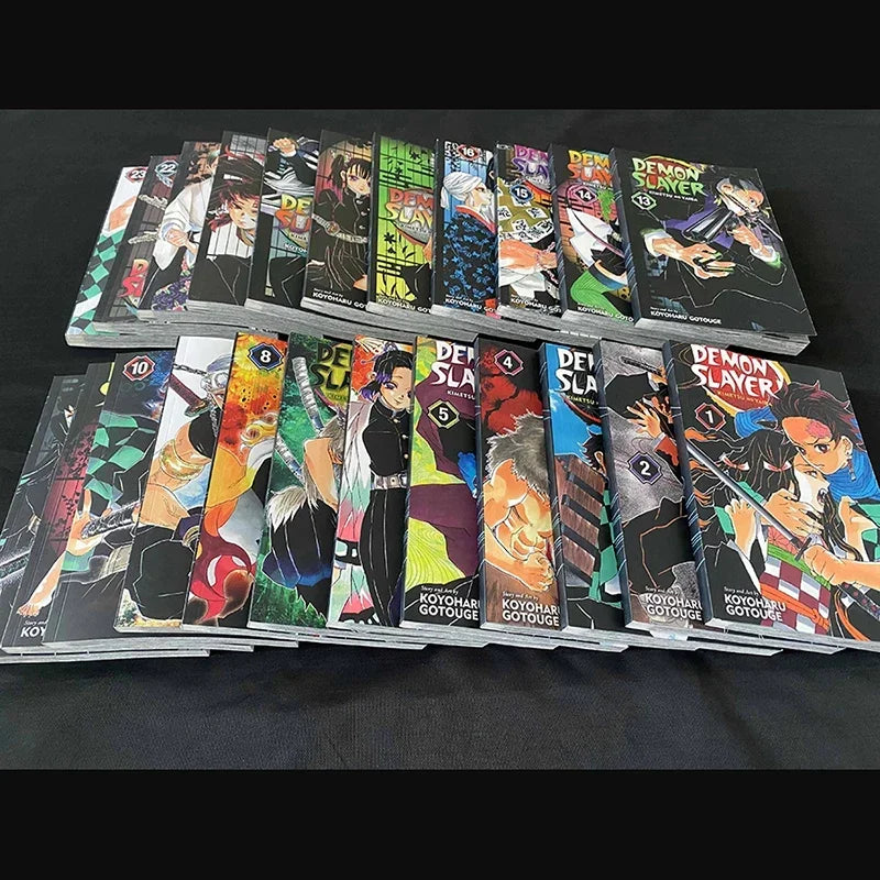 Demon Slayer :  English - Vol 1-23 Japan Youth Teen Fantasy Science Mystery Suspense Manga Comic Book Manga Books in