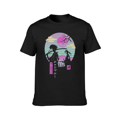Samurai Champloo: T-shirt new edition summer top customs vintage mens t shirts casual stylish