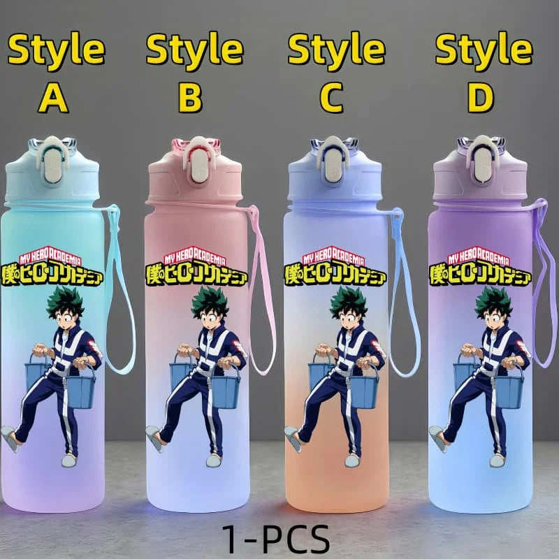 My Hero Academia: Character Water Cup Outdoor Large Capacity Portable Rope Drinking Bottle Children's Gift Drinking Kettle