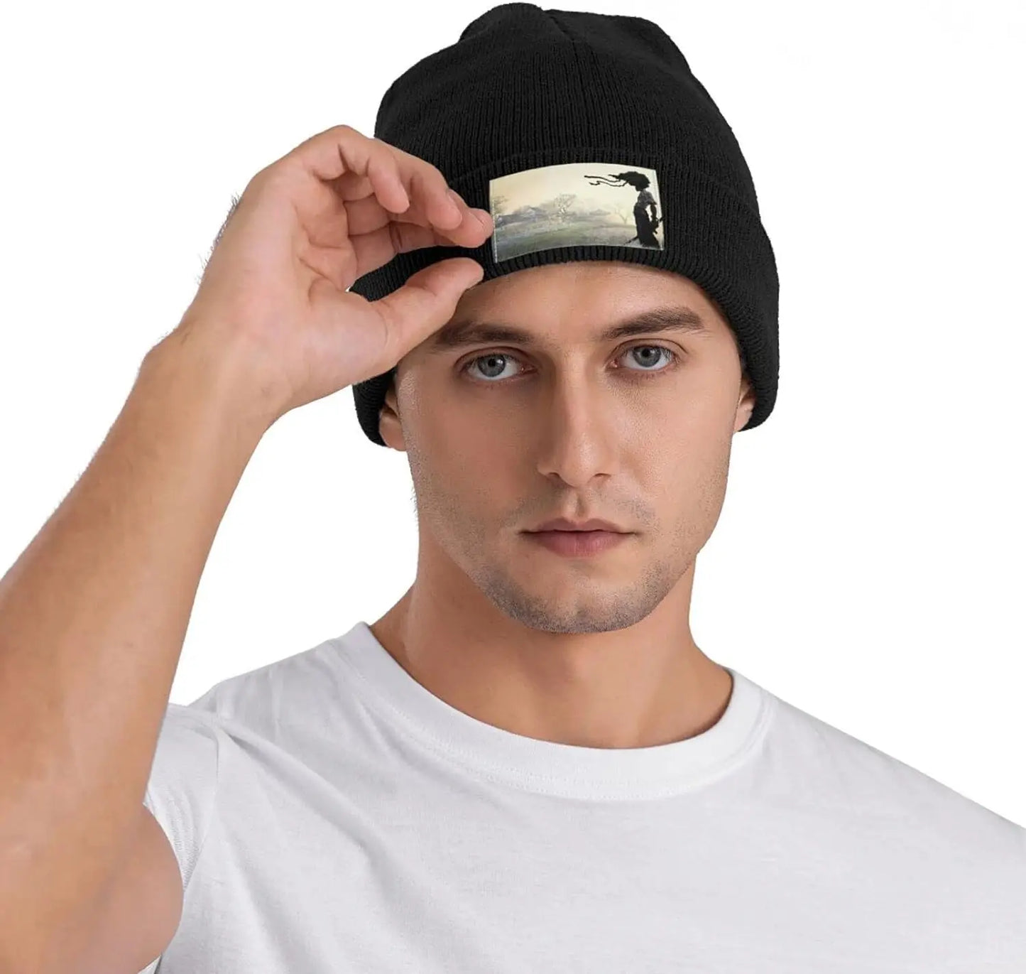 Afro Samurai:  Knit Hat Winter Ski Warm Knitted Caps Plain Cuffed Beanie