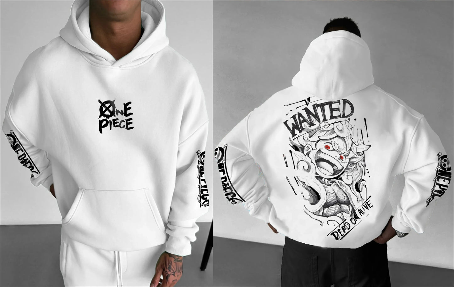 2025 Latest ONE PIECE Animation Hoodie Pure Cotton Casual Trend Sports Autumn and Winter Men's and Women's Hoodies