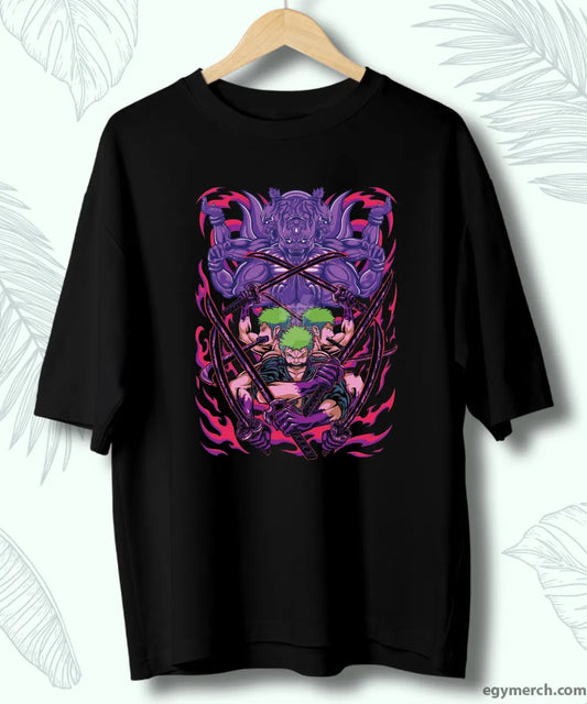One Piece: Men's Fashion Portgas D. Ace Anime Print T-Shirt, Summer Trend, 100% Cotton, Casual Loose Short Sleeve