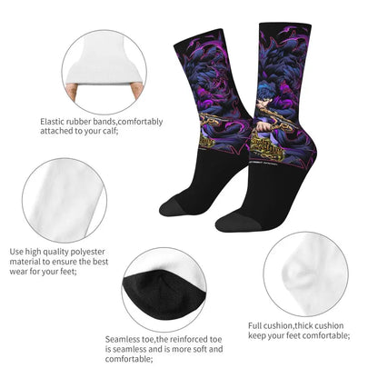 Solo Leveling: Sung jinwoo Shadow Monarch Socks,Leisure Beautiful printing Suitable for all seasons Dressing Gifts