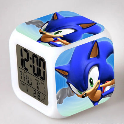 Sonic the Hedgehog: Alarm Clock Creative 8x8x8cm LED Cube with Light Display Time Week Month