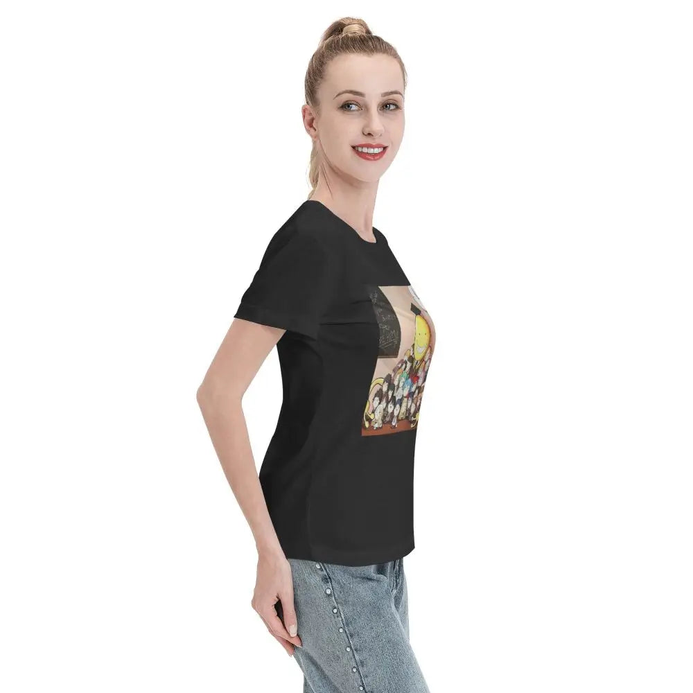 Assassination Classroom: Octopus Koro Sensei T-Shirt Women Short Sleeve T Shirts O-Neck Clothes Cotton Summer Tees Streetwear