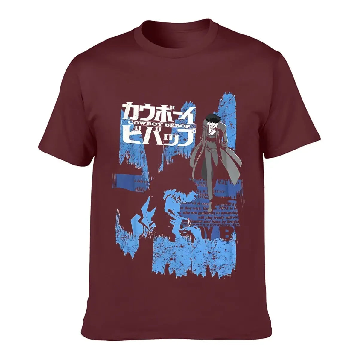 Cowboy Bebop : New Fashion Top Tees Spike Anime Opening Credits Officially Printed heavyweight Sweatshirt Licensed Adult T-Shirt