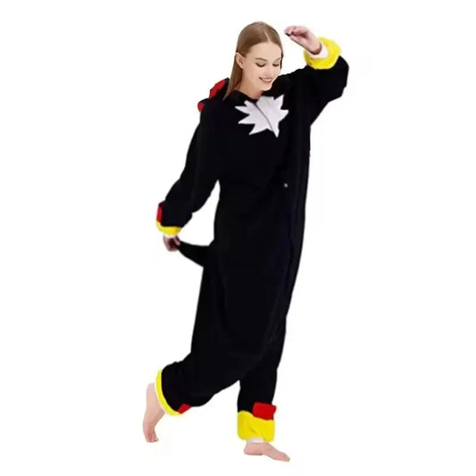 Sonic The Hedgehog: Onesies Adults Black Shadow Cartoon Pajamas Children Adult Animal Halloween Christmas Hedgehog Cosplay Raccoon Kigurumi Jumpsuit