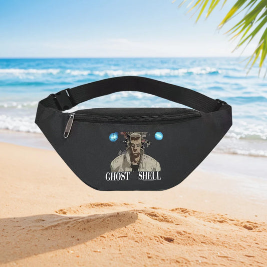 Ghost in the Shell: Major Motoko Kusanagi Cyberpunk Anime Jacket Stylish Waist Backpack Crossbody Chest Bag Street Casual Sporty