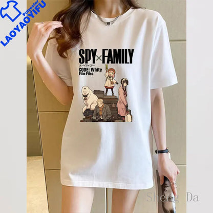 Spy X Family: T-shirt Novelty Trend Unisex  Anime Y2k T-shirts Woman Summer Women's Clothing Sales Graphic Clothes Tops Tees