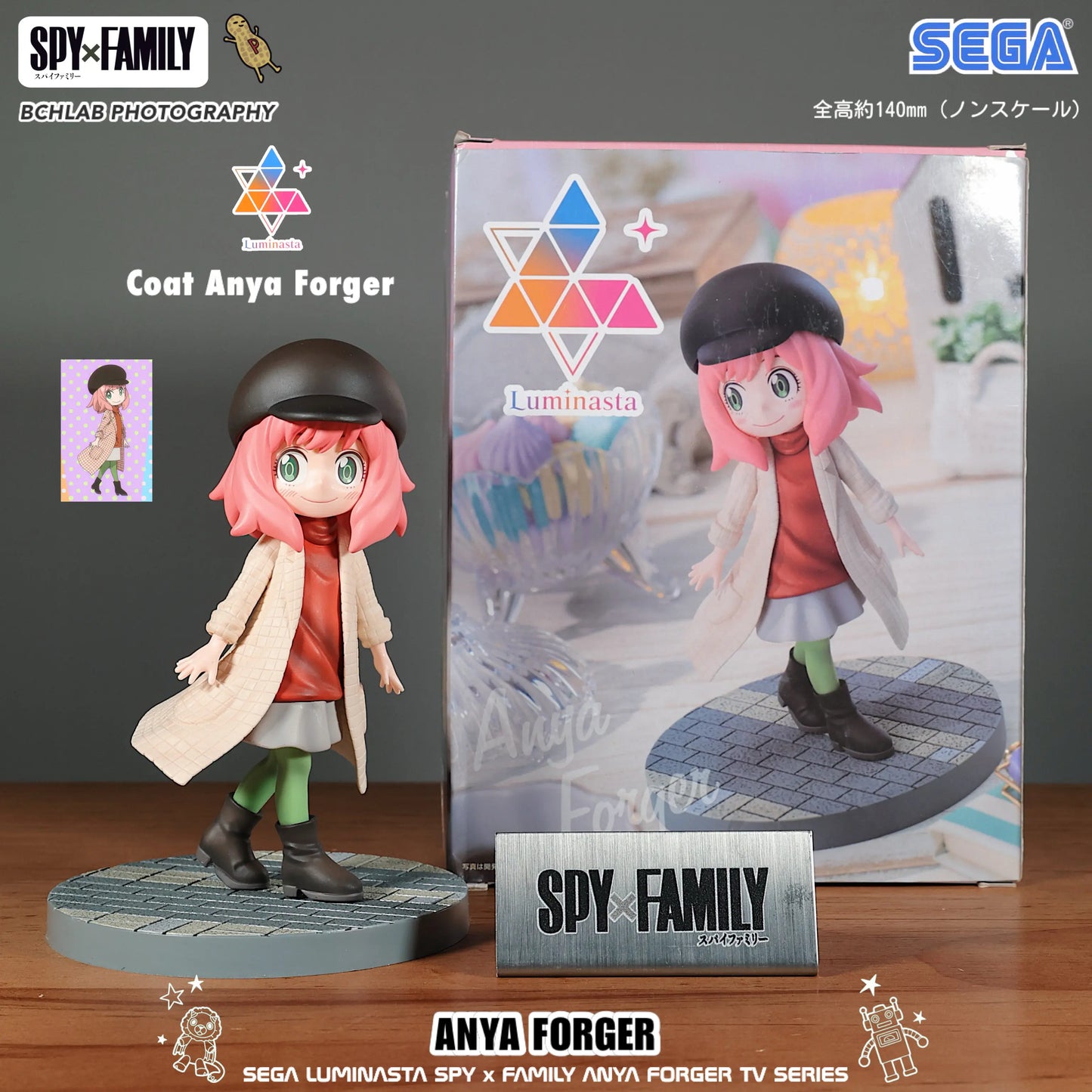 Spy x Family: Official SEGA Toy PM Series CODE White Movie Winter Outfit Statue Model Anya Yor Loid Forger Figure Anime Collectible