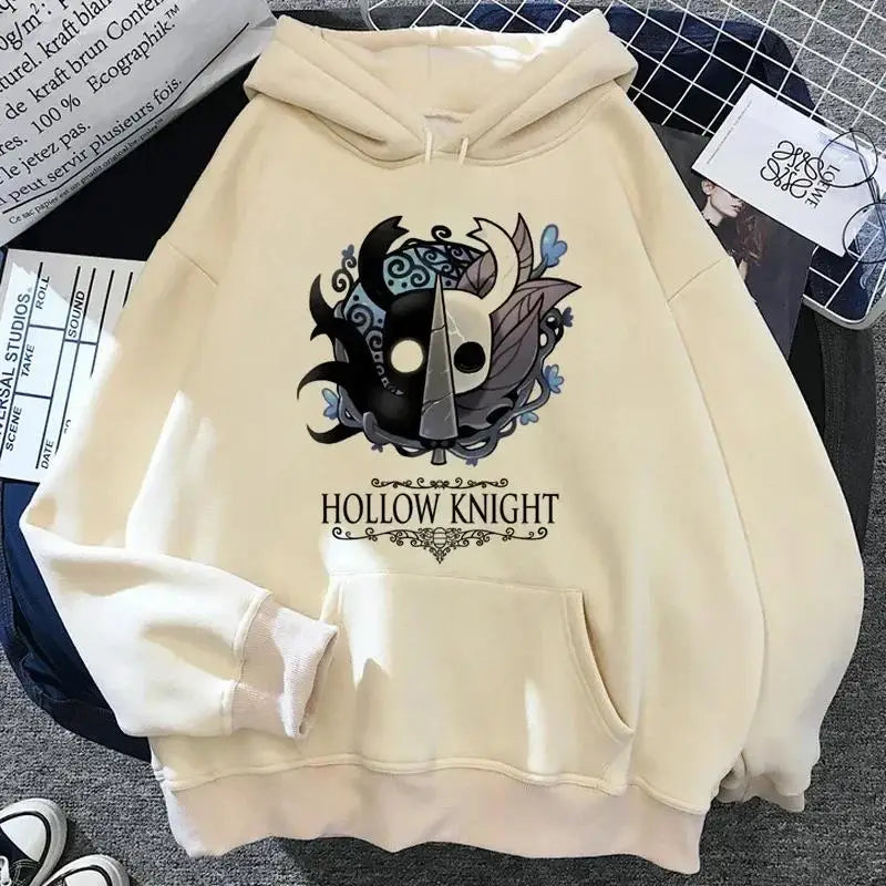 Hollow Knight: Hoodies Men Korea Ulzzang Grunge Y2k Aesthetic Fmale Autumn and Winter Pullover Hoddies Streetwear Graphic