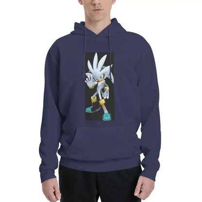 Sonic the Hedgehog: Silver The Hedgehog Sonic The Hedgehog  Hoodies Men's Women Pullover Sweatshirt Harajuku Long Sleeve Streetwear Autumn Winter