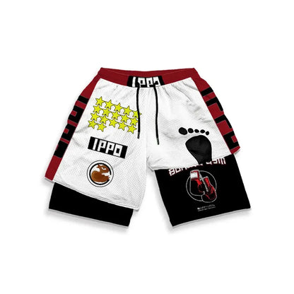 Hajime No Ippo: Custom Gym Compression Shorts Running Workout GYM Summer Shorts