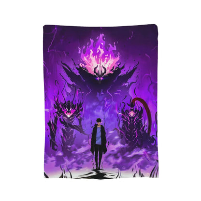 Solo Leveling: Blanket Flannel Spring Autumn  Breathable Ultra-Soft Throw Blanket for Sofa Car Bedspreads