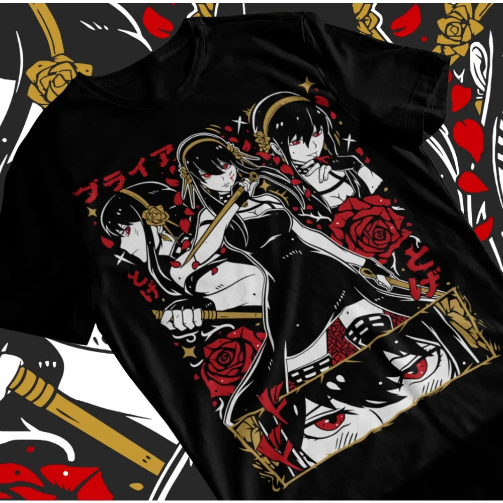 Spy x Family: Summer Anime Yor Unisex Graphics T-Shirt Manga All Size Graphic T Shirts Oversized Y2k T Shirt Women's Clothing