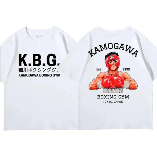 Hajime No Ippo: Kamogawa Boxing Gym T Shirt Makunouchi Takamura Celin KGB Print T Shirt Casual Plus Size T Shirt Women