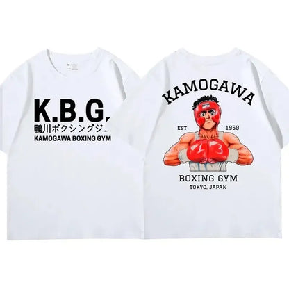 Hajime No Ippo: Kamogawa Boxing Gym T Shirt Makunouchi Takamura Celin KGB Print T Shirt Casual Plus Size T Shirt Women