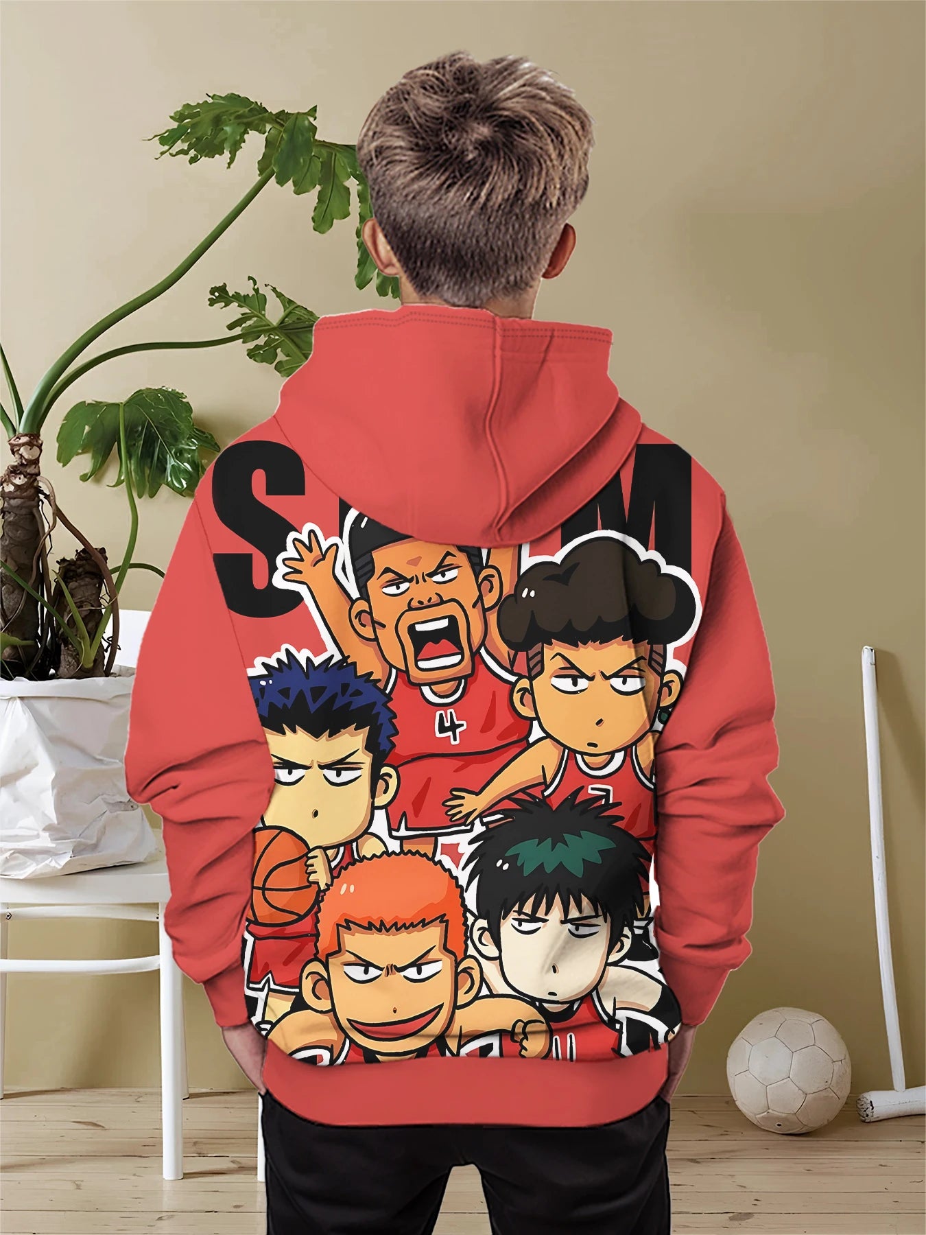 Slam Dunk: (KIDS) 3D Print All Seasons Children Casual Sweatshirt Cool Pullover Tops Unisex Clothes Boy Girl Hoodies