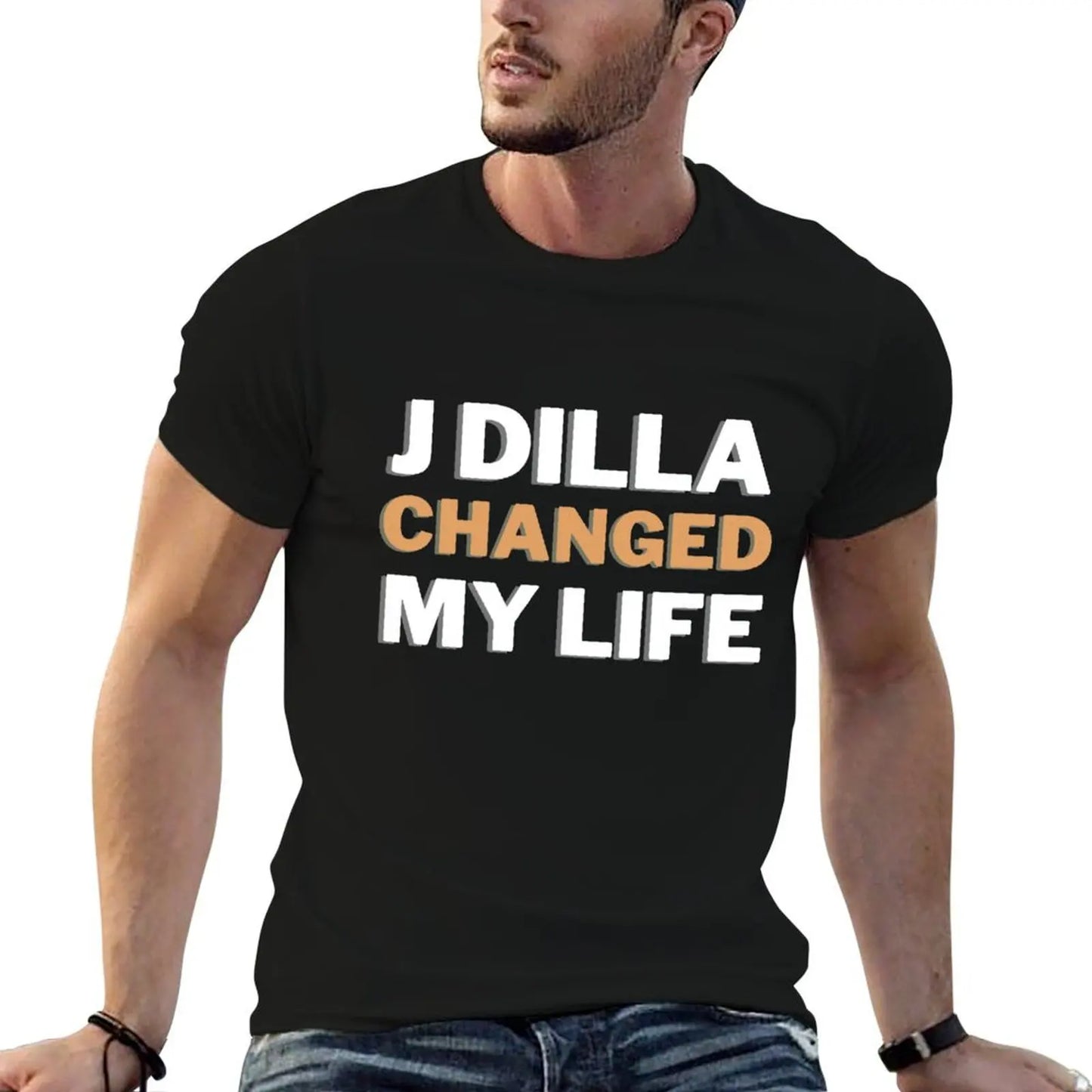 J Dilla:  Changed my Life | JAY DEE T-Shirt Large Size Breathable Tee